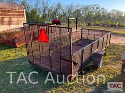 12ft x 5ft Utility Equipment Trailer W/Ramp Gate