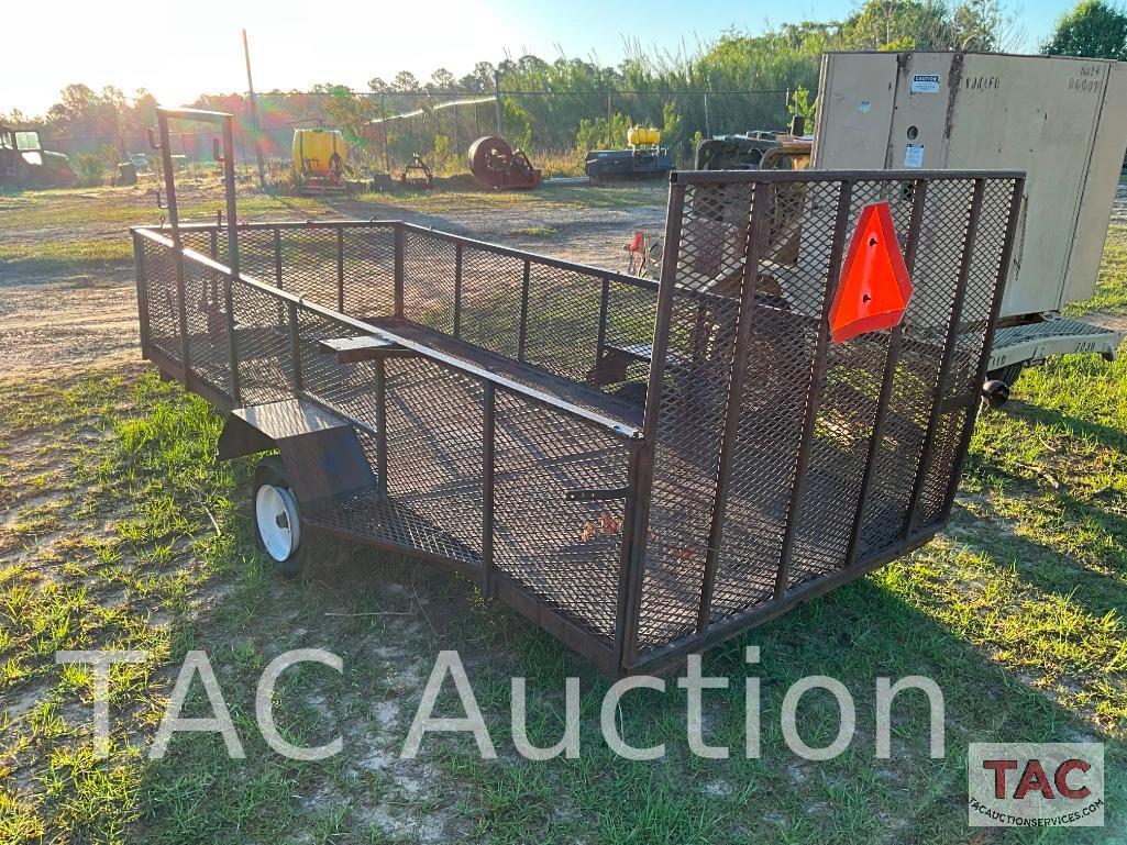 12ft x 5ft Utility Equipment Trailer W/Ramp Gate