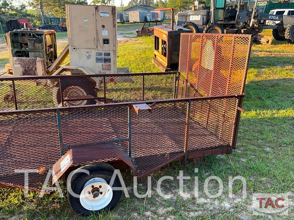 12ft x 5ft Utility Equipment Trailer W/Ramp Gate