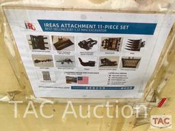 New 11 Piece Mini Excavator Attachment Set