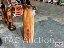 3 Headed Indian Totem Pole