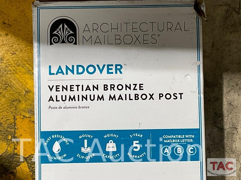 New Aluminum Mailbox Post