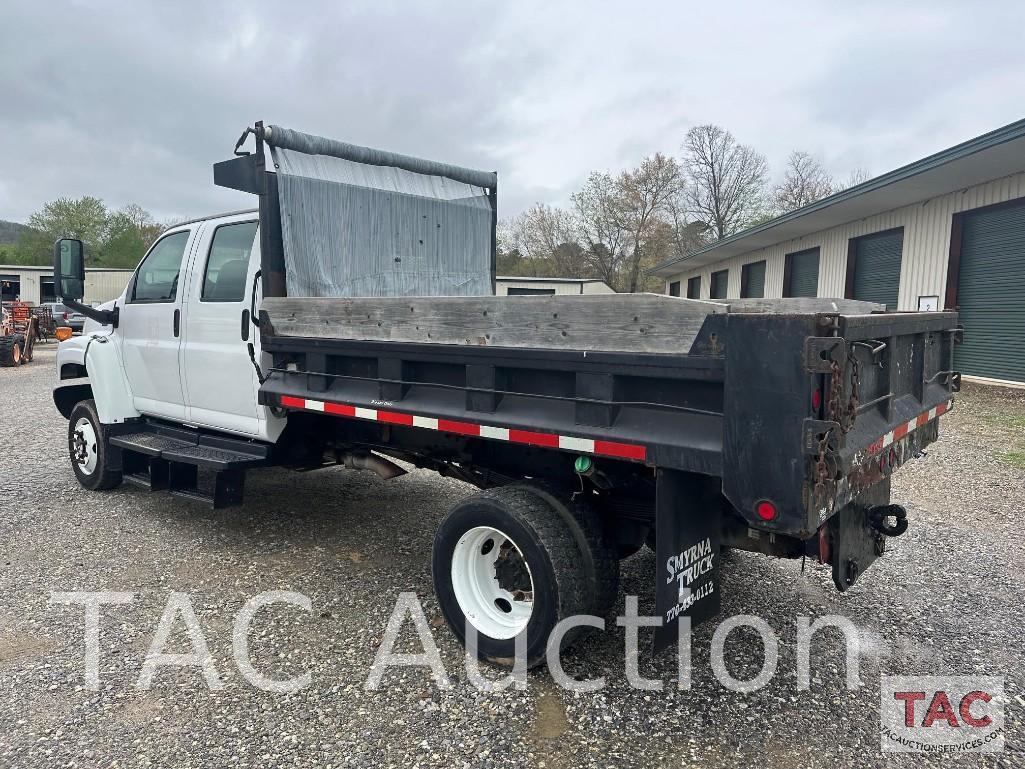 2009 GMC C5500 4x4 Crew Cab Dump Truck