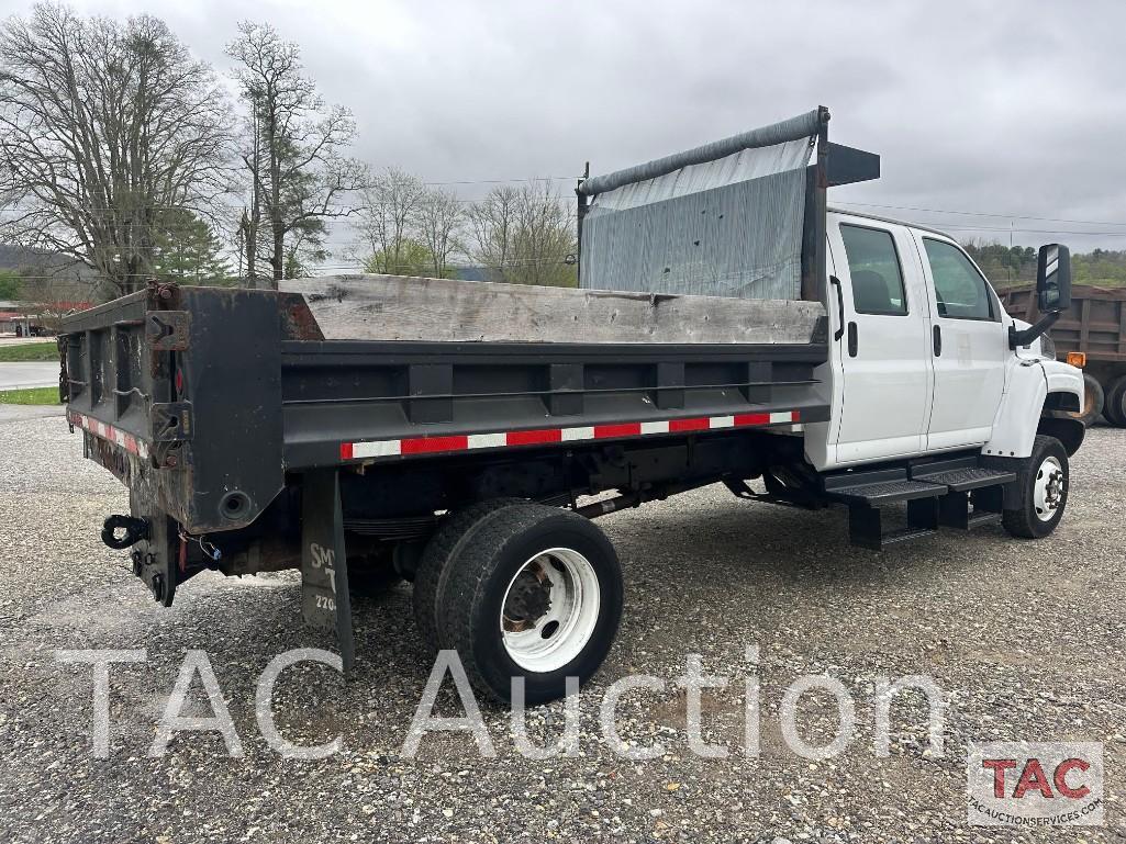 2009 GMC C5500 4x4 Crew Cab Dump Truck