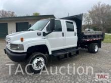 2009 GMC C5500 4x4 Crew Cab Dump Truck