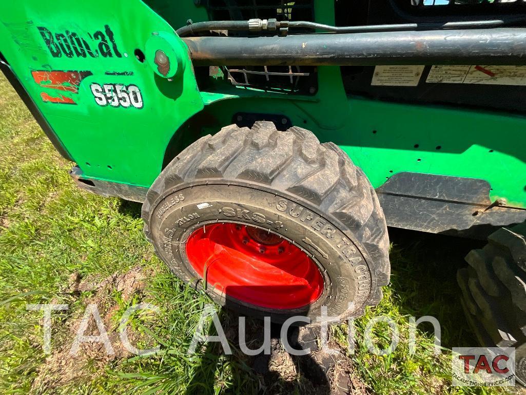 2017 Bobcat S550 Skid Steer with Grapple Bucket