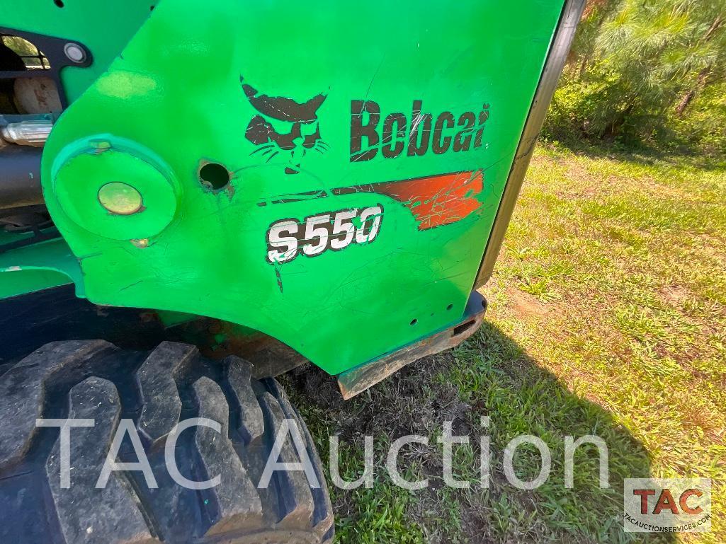 2017 Bobcat S550 Skid Steer with Grapple Bucket