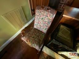 Twin Bed Frames And Armchair