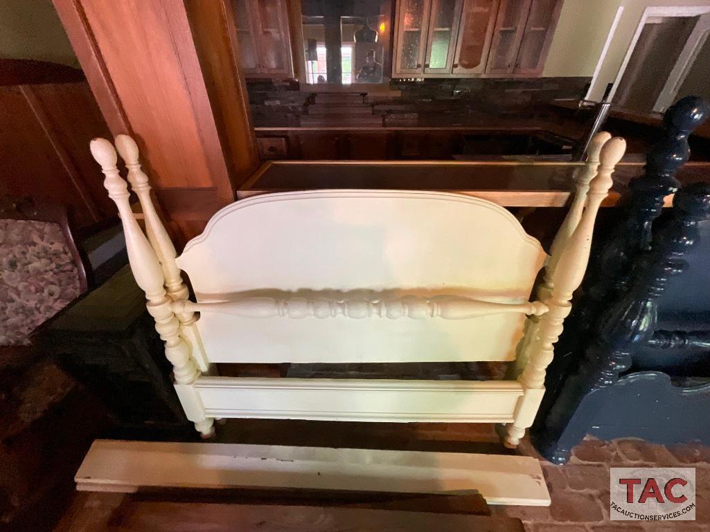 Twin Bed Frames And Armchair