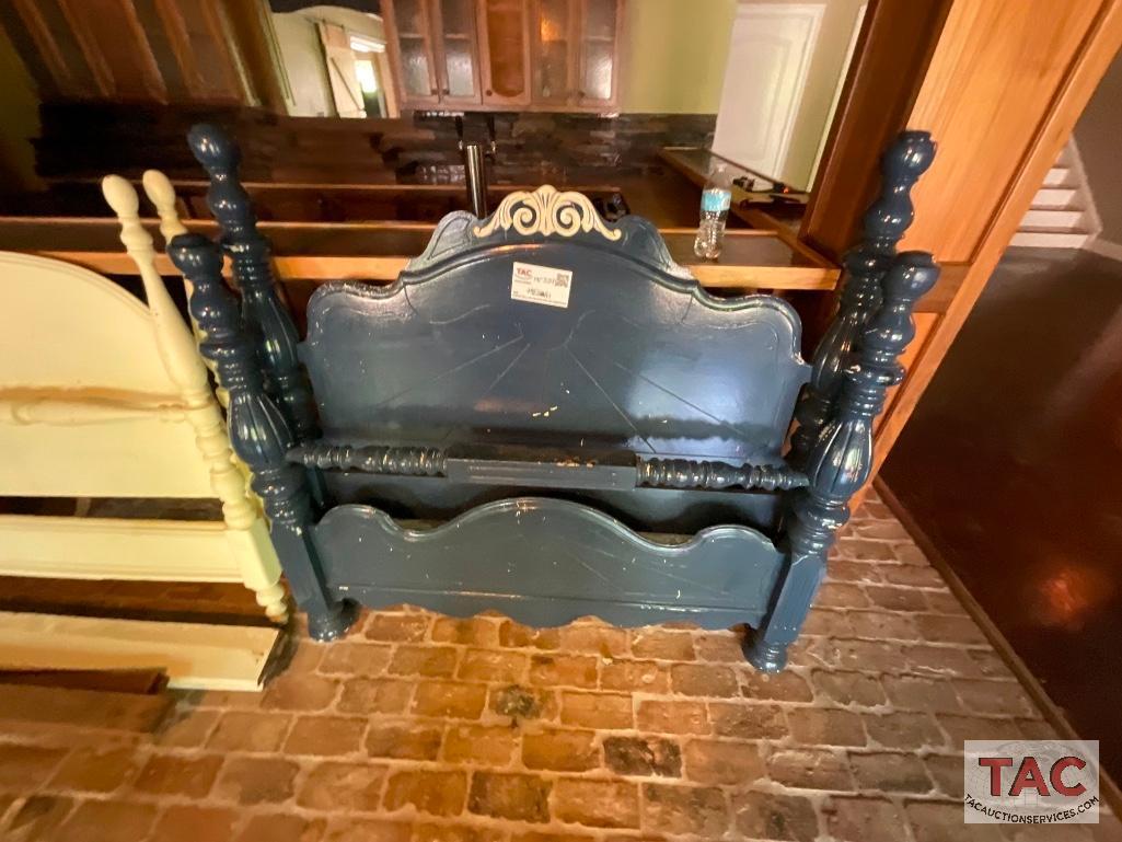 Twin Bed Frames And Armchair