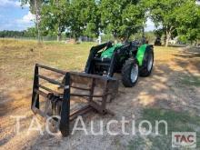 2002 Deutz-Fahr Agrolux 70 4x4 Tractor w/ Bucket, Hay Spear, & Pallet Forks