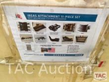 New 11 Piece Mini Excavator Attachment Set