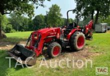 Branson 3620H Farm Tractor w/ Front End Loader and Backhoe