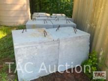 (10) Concrete Barriers 3 Foot X 3 Foot