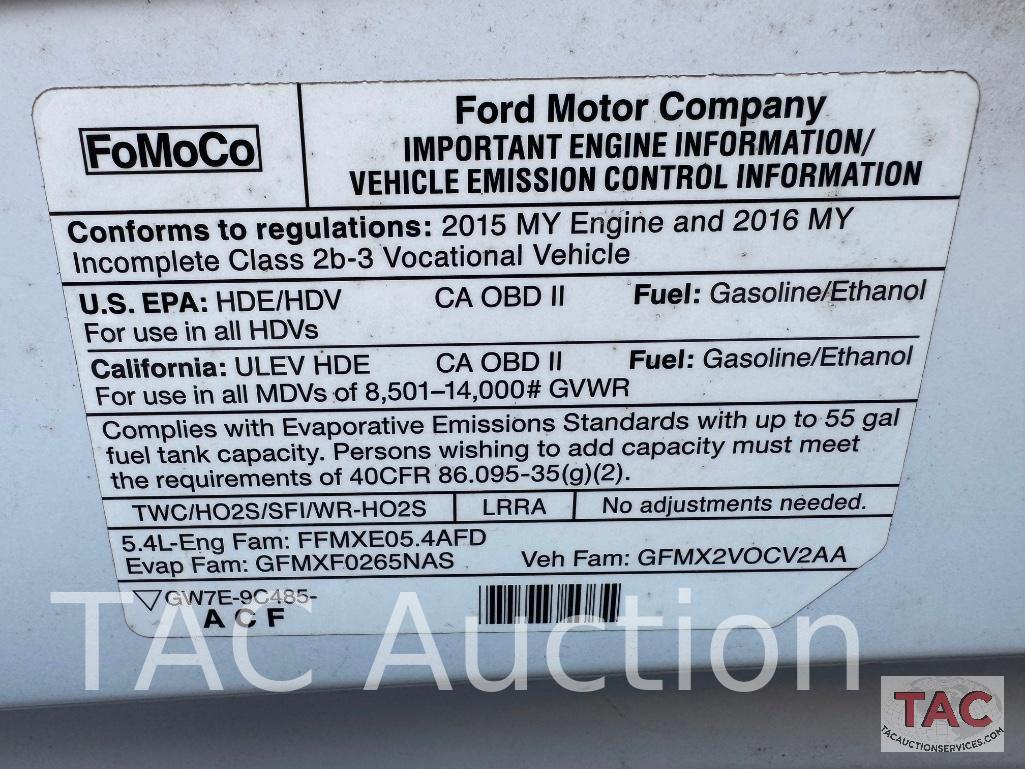 2016 Ford E-350 16ft Box Truck