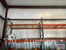 Set Of 24 Foot Long Metal Shop Shelving