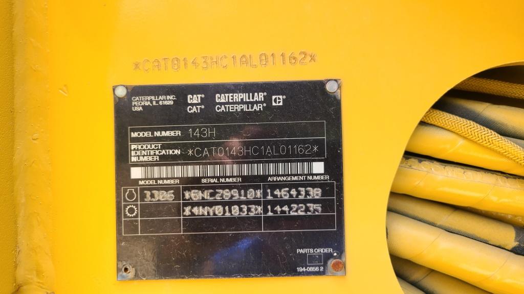 Cat 143h Vhp Grader