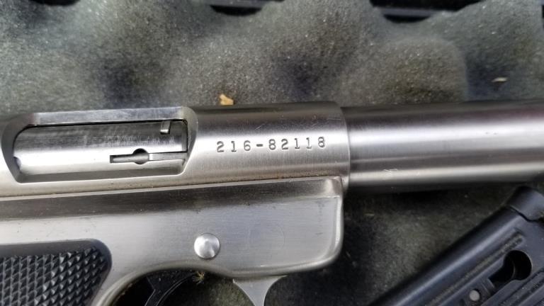 Ruger .22 Mark Ii Target Pistol