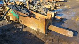 Stanly 100EX Hydraulic Hammer with PC 400 mount