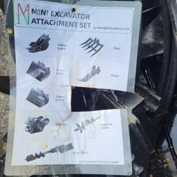 Miva Mini excavator attachment set