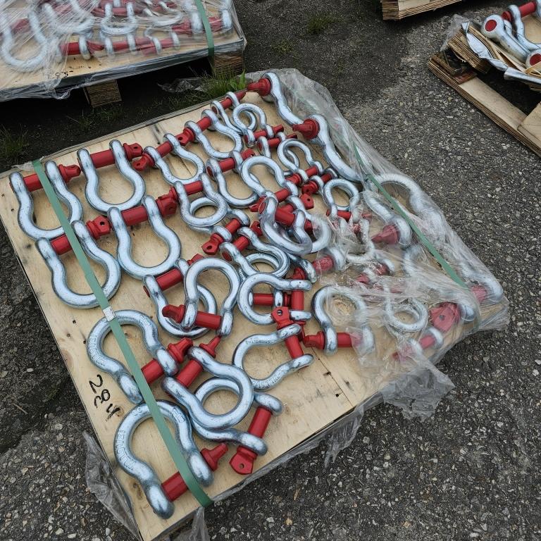 Pallet Lot: 38 HD Assorted Pin Anchor Shackles