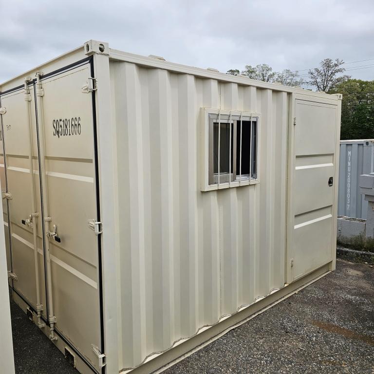 6x12 Security Container with Side door and Window