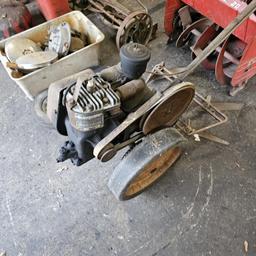 (10 pc) Lot of Antique Mowers, tillers, etc