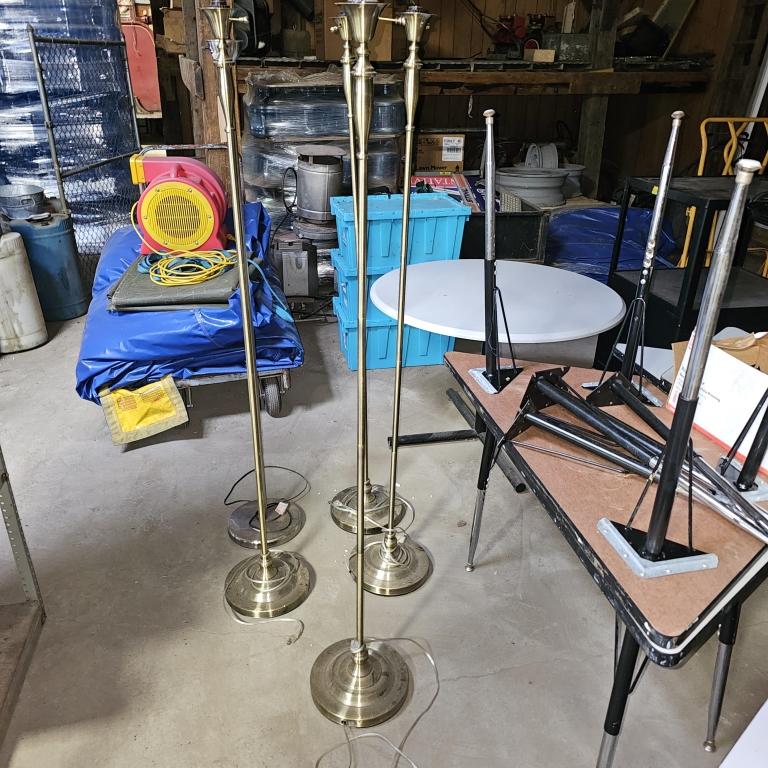 Lot - Tables, Chairs, Standing Lamps