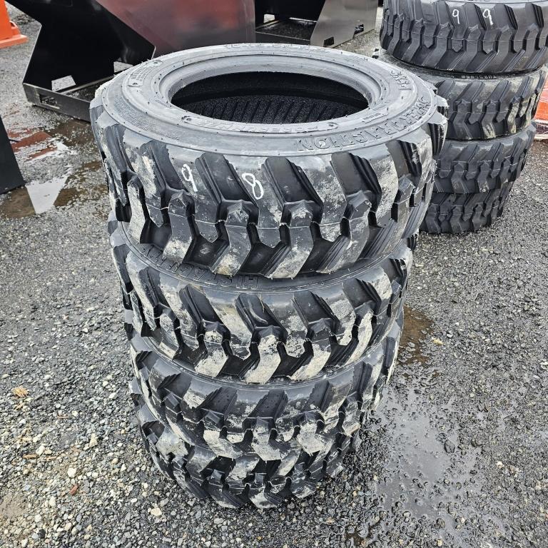 (4) new Forerunner 16.5 skidsteer tires