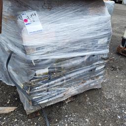 Pallet of white ceramic tile