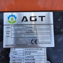 2024 AGT YF2-380 Skid Loader