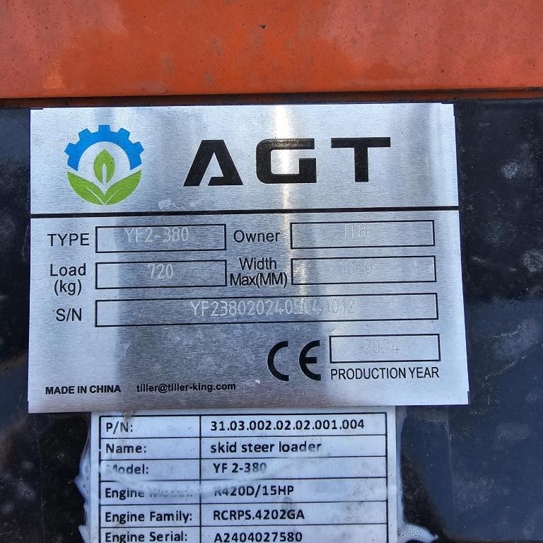 2024 AGT YF2-380 Skid Loader