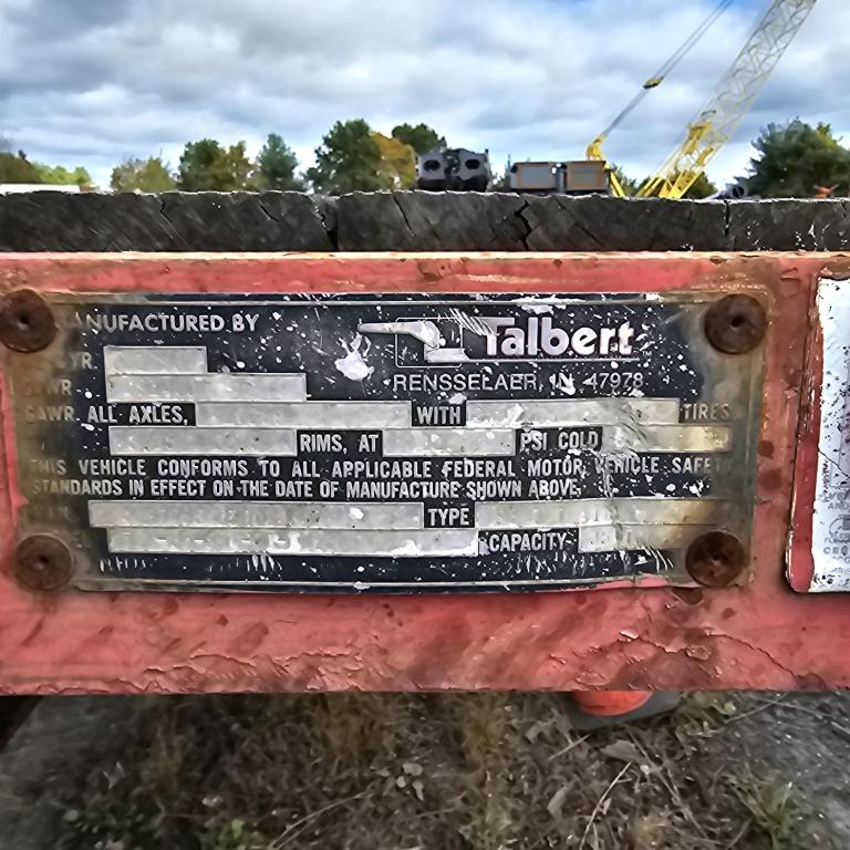 1996 Talbert Lowbed Trailer
