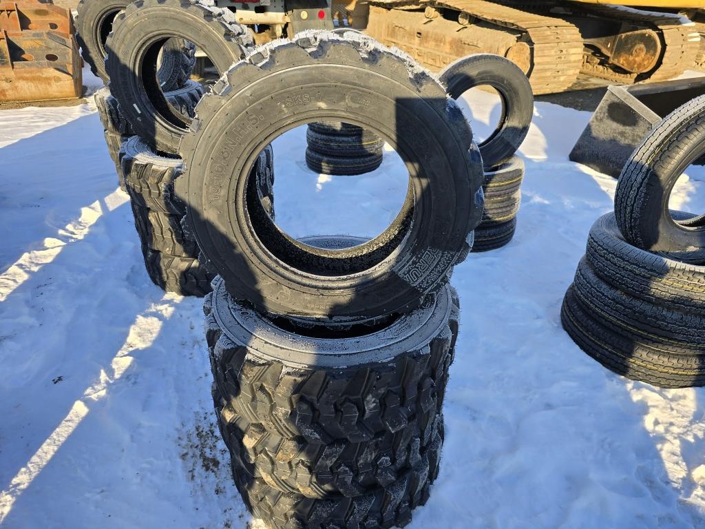 4 New Forerunner 10-16.5 Skidsteer Tires