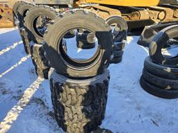 4 New Forerunner 10-16.5 Skidsteer Tires