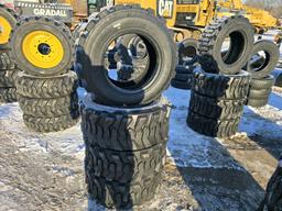 4 New Forerunner 12-16.5 Skidsteer Tires