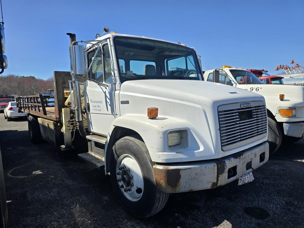 2002 Freightliner Fl70 Rack Body With Crane