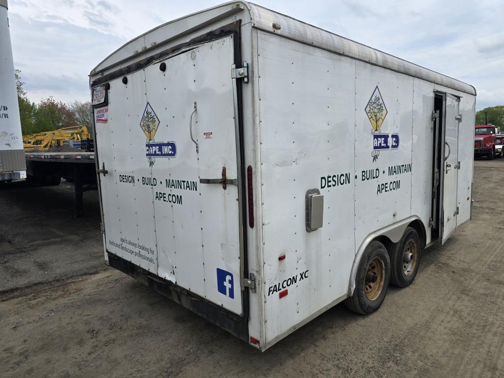 2016 american hauler tandem axle enclosed trailer