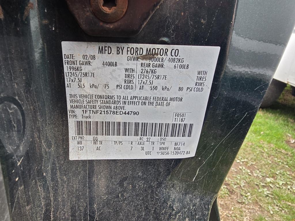 2008 Ford F250xl Pick Up