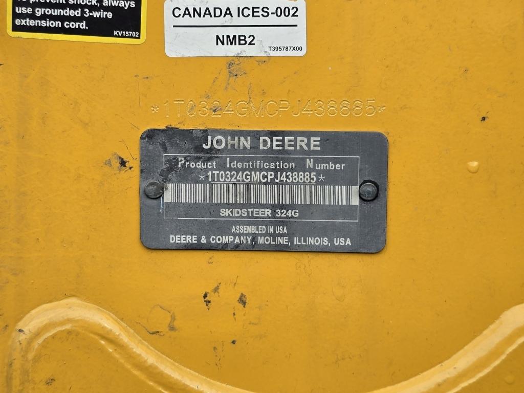 2023 John Deere 324g Skidsteer