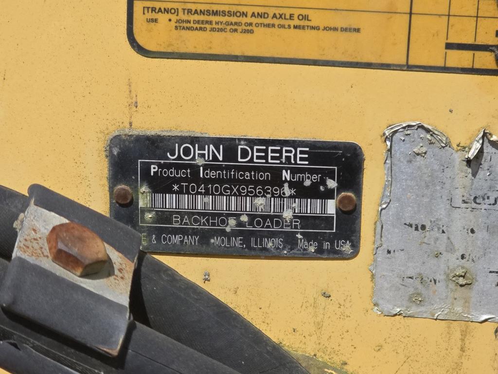 John Deere 410g Backhoe