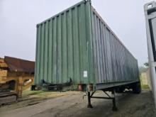 Strick Container Trailer w/ 40ft Sea Container