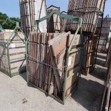 Concrete Forms W/crate Approx (21)pcs 4ft X 2ft