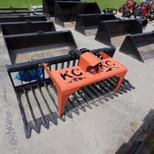 Kit Container Skid Steer Grapple Bucket