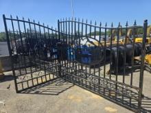 2 Pc New 20 Ft Metal Gate W/ Deer