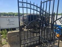 2 Pc New 16 Ft Metal Gate W/ Deer