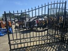 2 Pc New 20 Ft Metal Gate W/ Deer
