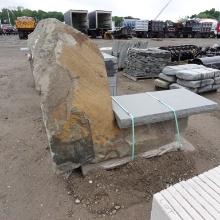 Ornate Custom Bench W/ 4in Rockfaced Seat