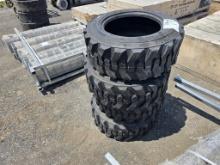 Set Of (4) Forerunner 10-16.5 Skidsteer Tires