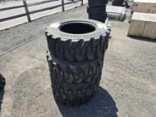 New Set Of (4) Forerunner 10-16.5 Skidsteer Tires